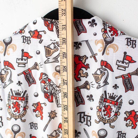 Birdie Boss Polo Shirt Men's XL White Sir Shanksalot Performance Golf - Picture 10 of 11